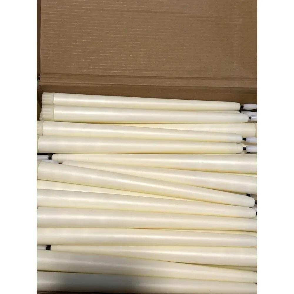 Reginary 36Pc LED Flameless Taper Candles 11” Ivory Battery Operated No Remote
